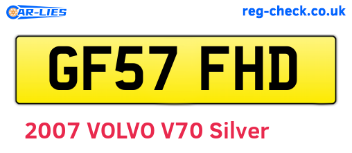 GF57FHD are the vehicle registration plates.