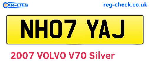 NH07YAJ are the vehicle registration plates.
