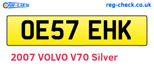 OE57EHK are the vehicle registration plates.