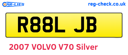 R88LJB are the vehicle registration plates.