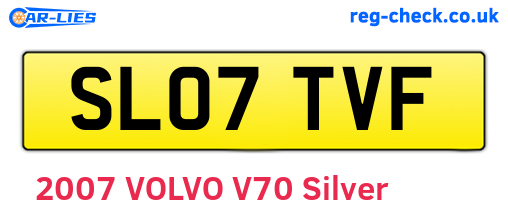 SL07TVF are the vehicle registration plates.