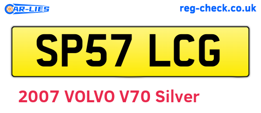 SP57LCG are the vehicle registration plates.