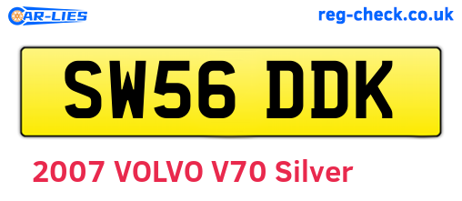SW56DDK are the vehicle registration plates.