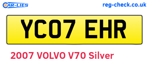 YC07EHR are the vehicle registration plates.