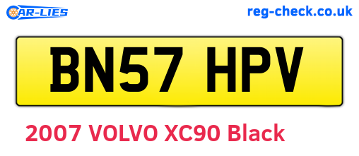 BN57HPV are the vehicle registration plates.