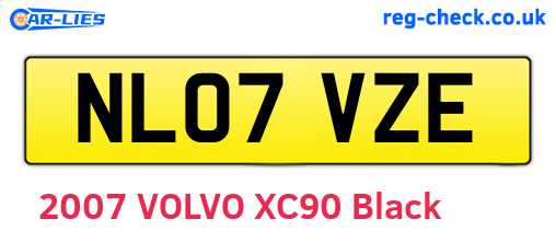 NL07VZE are the vehicle registration plates.