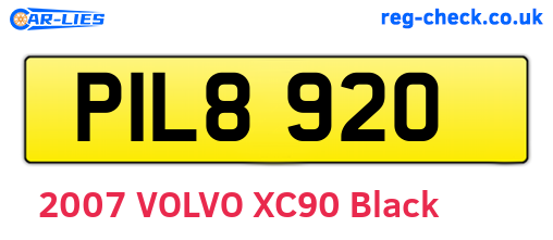 PIL8920 are the vehicle registration plates.