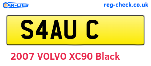 S4AUC are the vehicle registration plates.