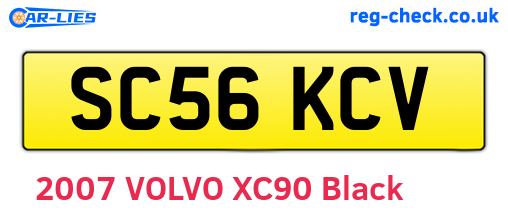SC56KCV are the vehicle registration plates.