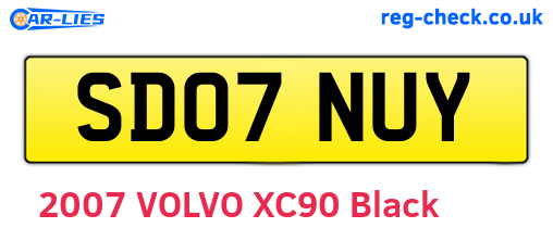 SD07NUY are the vehicle registration plates.