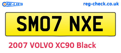 SM07NXE are the vehicle registration plates.