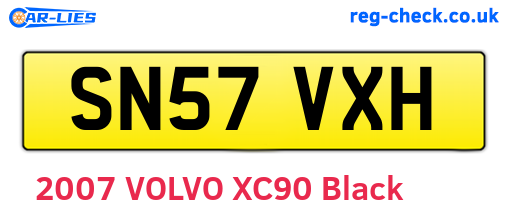 SN57VXH are the vehicle registration plates.