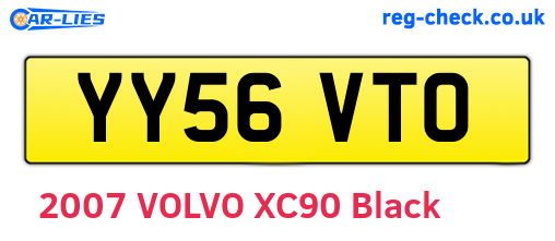 YY56VTO are the vehicle registration plates.