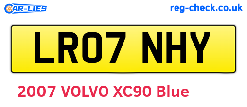 LR07NHY are the vehicle registration plates.