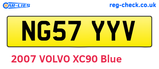 NG57YYV are the vehicle registration plates.