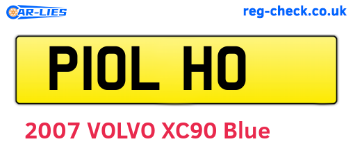P10LHO are the vehicle registration plates.