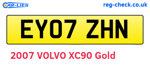 EY07ZHN are the vehicle registration plates.