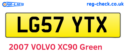 LG57YTX are the vehicle registration plates.