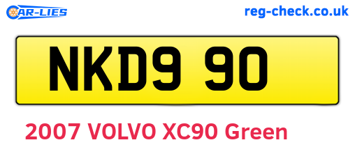 NKD990 are the vehicle registration plates.