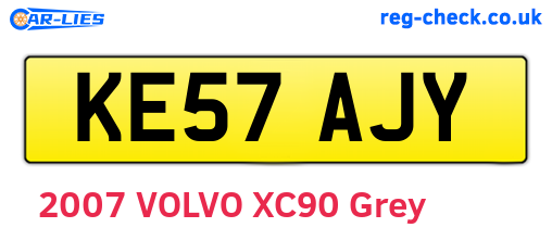 KE57AJY are the vehicle registration plates.