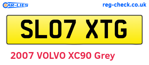 SL07XTG are the vehicle registration plates.