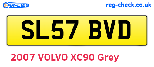 SL57BVD are the vehicle registration plates.
