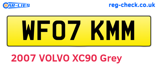 WF07KMM are the vehicle registration plates.