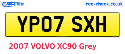 YP07SXH are the vehicle registration plates.