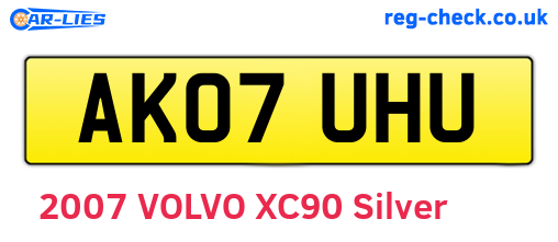 AK07UHU are the vehicle registration plates.