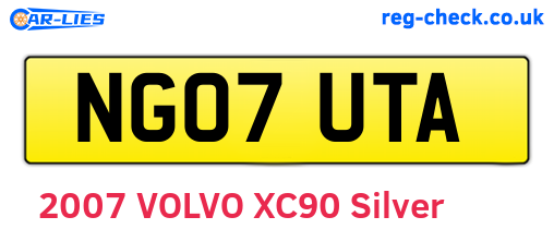 NG07UTA are the vehicle registration plates.