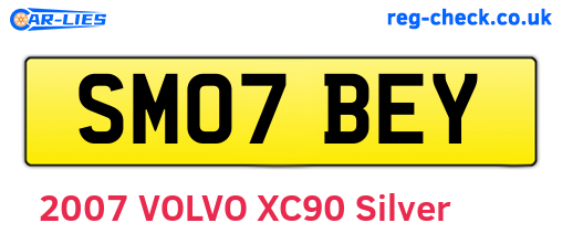 SM07BEY are the vehicle registration plates.