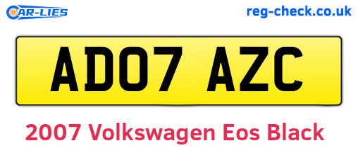 Black 2007 Volkswagen Eos (AD07AZC)