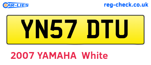 YN57DTU are the vehicle registration plates.