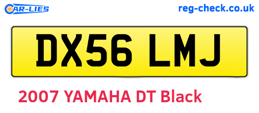 DX56LMJ are the vehicle registration plates.
