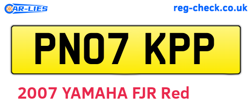 PN07KPP are the vehicle registration plates.