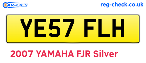 YE57FLH are the vehicle registration plates.
