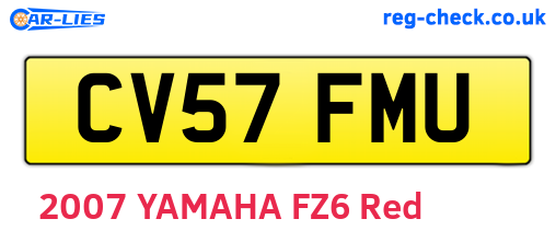 CV57FMU are the vehicle registration plates.