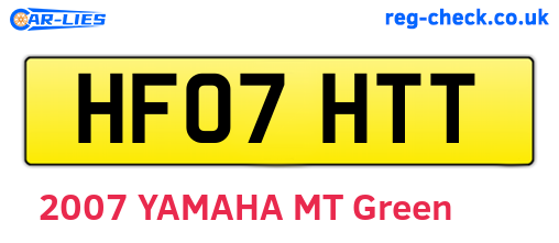 HF07HTT are the vehicle registration plates.