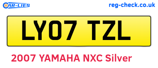 LY07TZL are the vehicle registration plates.