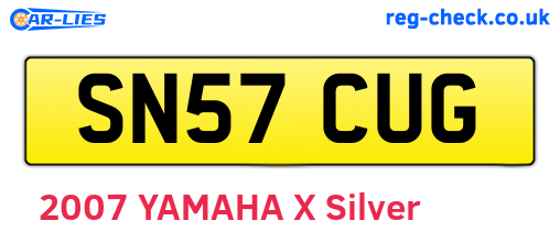 SN57CUG are the vehicle registration plates.