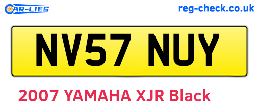 NV57NUY are the vehicle registration plates.
