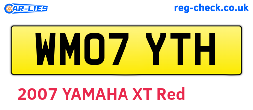 WM07YTH are the vehicle registration plates.