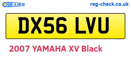DX56LVU are the vehicle registration plates.