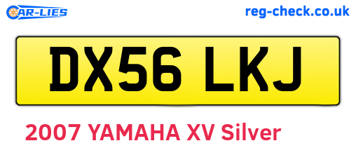 DX56LKJ are the vehicle registration plates.