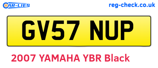 GV57NUP are the vehicle registration plates.