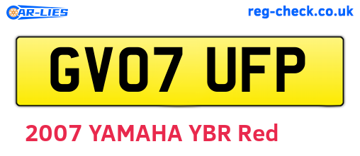 GV07UFP are the vehicle registration plates.