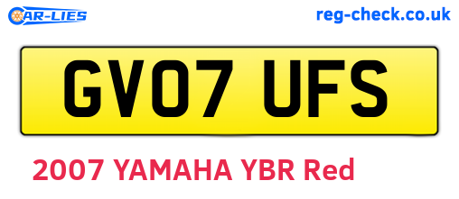 GV07UFS are the vehicle registration plates.