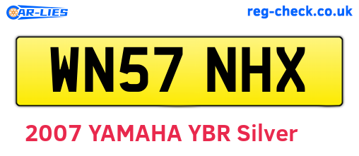 WN57NHX are the vehicle registration plates.