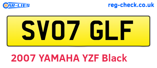 SV07GLF are the vehicle registration plates.