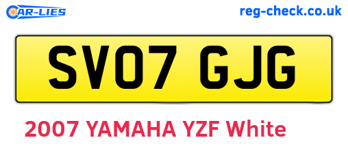 SV07GJG are the vehicle registration plates.